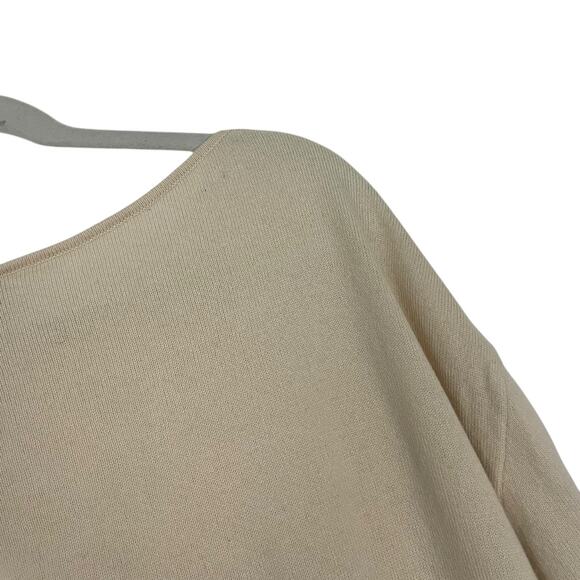 Doncaster Soft Cream Knit Cashmere Crewneck Sweater - Picture 5 of 6